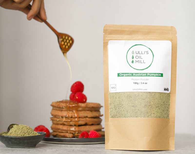 Belgian Hemp-Waffle Recipe with Ulli's Organic Hemp Protein Powder